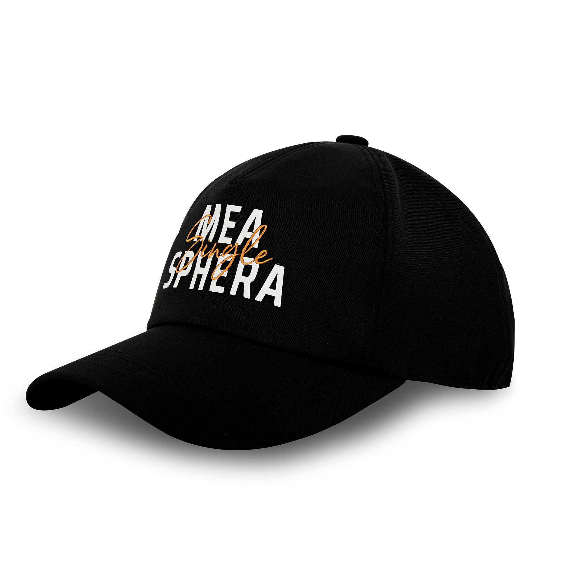 MEASPHERA SINGLE-EMBROIDERED BALL CAP BLACK